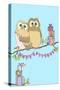 Birthday Owls, 2013-Anna Platts-Stretched Canvas