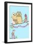 Birthday Owls, 2013-Anna Platts-Framed Premium Giclee Print