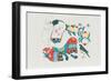 Birthday Peaches, Fragrant Fruits, Left Panel, C.1980S-null-Framed Giclee Print