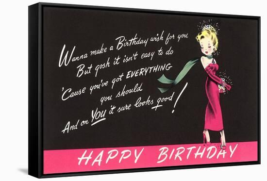 Birthday Poem-null-Framed Stretched Canvas