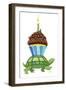 Birthday Turtle on the Way-April Hartmann-Framed Giclee Print