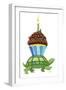 Birthday Turtle on the Way-April Hartmann-Framed Giclee Print