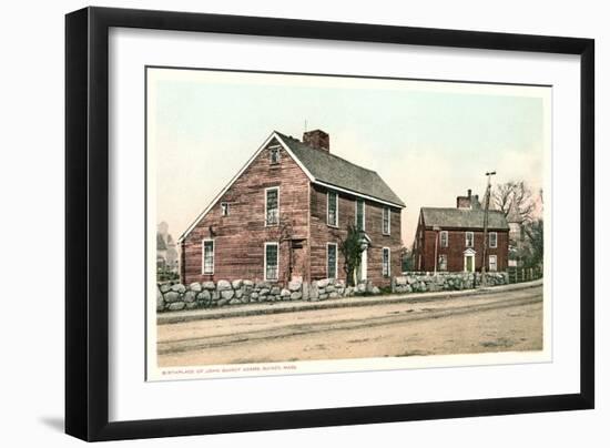 Birthplace of John Quincy Adams-null-Framed Art Print