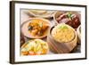 Biryani Rice or Briyani Rice, Fresh Cooked Basmati Rice, Delicious Indian Cuisine.-szefei-Framed Photographic Print