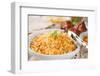 Biryani Rice or Briyani Rice, Fresh Cooked, Traditional Indian Food on Dining Table.-szefei-Framed Photographic Print