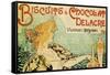 Biscuits and Chocolate Delcare-Alphonse Mucha-Framed Stretched Canvas