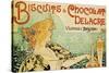 Biscuits and Chocolate Delcare-Alphonse Mucha-Stretched Canvas