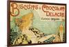 Biscuits and Chocolate Delcare-Alphonse Mucha-Framed Art Print