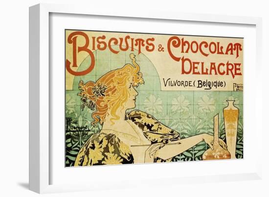 Biscuits and Chocolate Delcare-Alphonse Mucha-Framed Premium Giclee Print