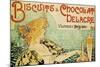 Biscuits and Chocolate Delcare-Alphonse Mucha-Mounted Art Print