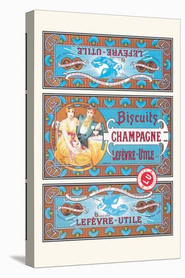 Biscuits Champagne-Alphonse Mucha-Stretched Canvas