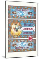 Biscuits Champagne-Alphonse Mucha-Mounted Art Print