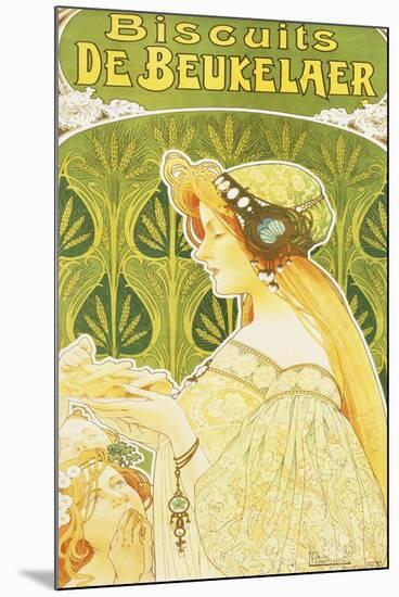 Biscuits de Beukelaer, 1900-Privat Livemont-Mounted Giclee Print