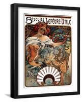 Biscuits Lefevre-Utile, 1896-Alphonse Mucha-Framed Giclee Print