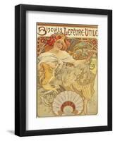 Biscuits Lefevre-Utile, 1897-Alphonse Mucha-Framed Premium Giclee Print