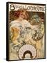 Biscuits Lefevre-Utile', Designed as a Calendar for 1897, 1896 (Lithograph in Colours)-Alphonse Mucha-Framed Stretched Canvas