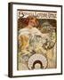 Biscuits Lefevre-Utile', Designed as a Calendar for 1897, 1896 (Lithograph in Colours)-Alphonse Mucha-Framed Giclee Print