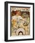 Biscuits Lefevre-Utile', Designed as a Calendar for 1897, 1896 (Lithograph in Colours)-Alphonse Mucha-Framed Giclee Print