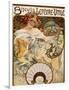 Biscuits Lefevre-Utile', Designed as a Calendar for 1897, 1896 (Lithograph in Colours)-Alphonse Mucha-Framed Giclee Print