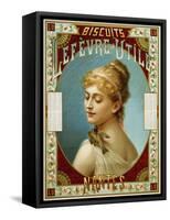 Biscuits Lefevre-Utile Poster-A.J. Chantron-Framed Stretched Canvas