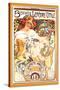 Biscuits Lefevre-Utile-Alphonse Mucha-Stretched Canvas