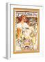 Biscuits Lefevre-Utile-Alphonse Mucha-Framed Art Print