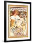 Biscuits Lefevre-Utile-Alphonse Mucha-Framed Art Print