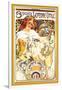 Biscuits Lefevre-Utile-Alphonse Mucha-Framed Art Print