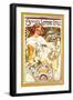 Biscuits Lefevre-Utile-Alphonse Mucha-Framed Art Print