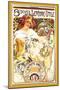 Biscuits Lefevre-Utile-Alphonse Mucha-Mounted Art Print