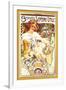 Biscuits Lefevre-Utile-Alphonse Mucha-Framed Art Print