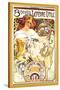 Biscuits Lefevre-Utile-Alphonse Mucha-Stretched Canvas