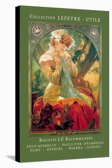 Biscuits Lu Recommandes-Alphonse Mucha-Stretched Canvas