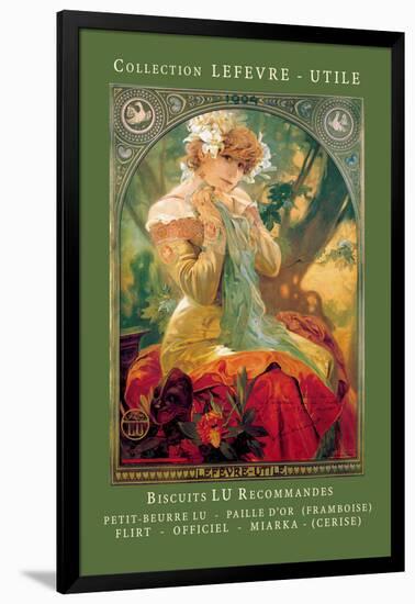 Biscuits Lu Recommandes-Alphonse Mucha-Framed Art Print