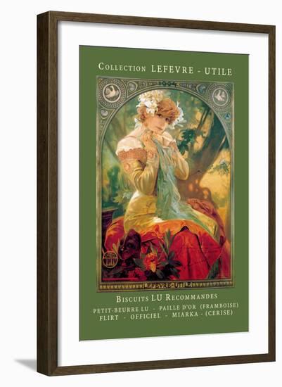 Biscuits Lu Recommandes-Alphonse Mucha-Framed Art Print