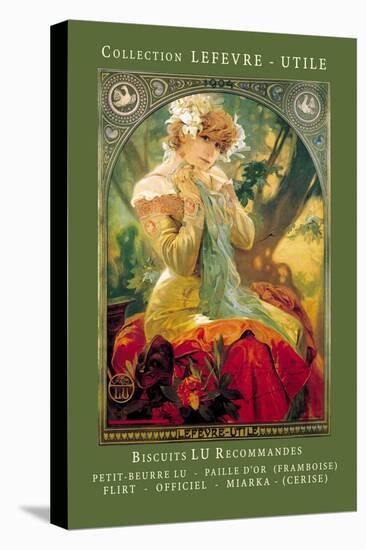 Biscuits Lu Recommandes-Alphonse Mucha-Stretched Canvas