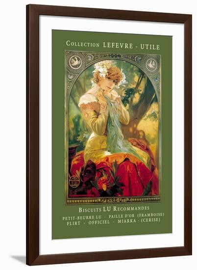 Biscuits Lu Recommandes-Alphonse Mucha-Framed Art Print