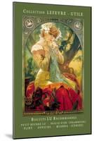 Biscuits Lu Recommandes-Alphonse Mucha-Mounted Art Print