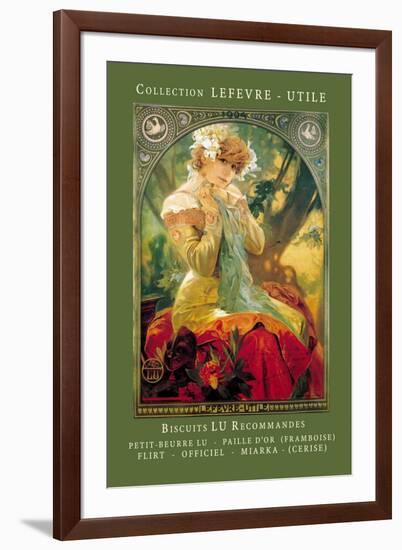 Biscuits Lu Recommandes-Alphonse Mucha-Framed Art Print