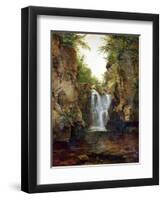 Bish Bash Falls, 1855-60-John Frederick Kensett-Framed Giclee Print