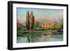 Bisham Abbey, Berkshire, 1924-1926-FC Varley-Framed Giclee Print