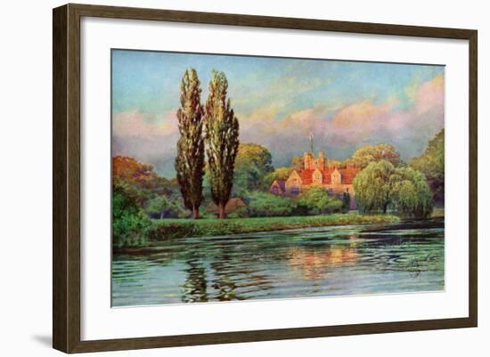 Bisham Abbey, Berkshire, 1924-1926-FC Varley-Framed Giclee Print