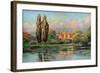 Bisham Abbey, Berkshire, 1924-1926-FC Varley-Framed Giclee Print