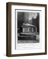 Bishop Andrew's Tomb, St Mary Overie's Church, Southwark, London, 1817-J Greig-Framed Giclee Print