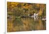 Bishop Creek. Outlet and Fall Color Below Sabrina Lake-Michael Qualls-Framed Photographic Print