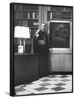 Bishop Fulton Sheen Presents an Illustrated Theology Lesson on His Tv Show, Life Is Worth Living-null-Framed Photo