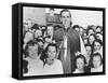 Bishop Fulton Sheen with Irish Children in Choghan County, Roscommon, Ireland-null-Framed Stretched Canvas