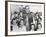 Bishop Fulton Sheen with Irish Children in Choghan County, Roscommon, Ireland-null-Framed Photo