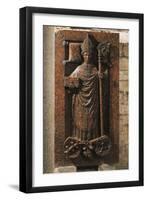 Bishop Hack, Tombstone Slab, Cathedral of San Vigilio, Trento, Trentino-Alto Adige, Italy-null-Framed Giclee Print