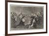 Bishop Latimer Presenting a Copy of the New Testament to Henry VIII as a New Year's Gift-Sir John Gilbert-Framed Giclee Print